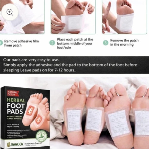 Harbal Detox Foot Patches Pads for Body Stress Relief (Set of 10)(Pack Of 2)