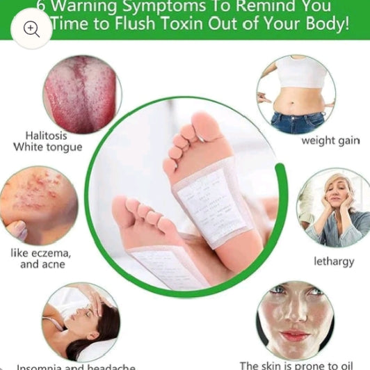 Harbal Detox Foot Patches Pads for Body Stress Relief (Set of 10)(Pack Of 2)